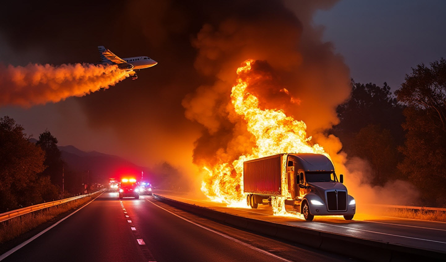 Tesla Semi Fire