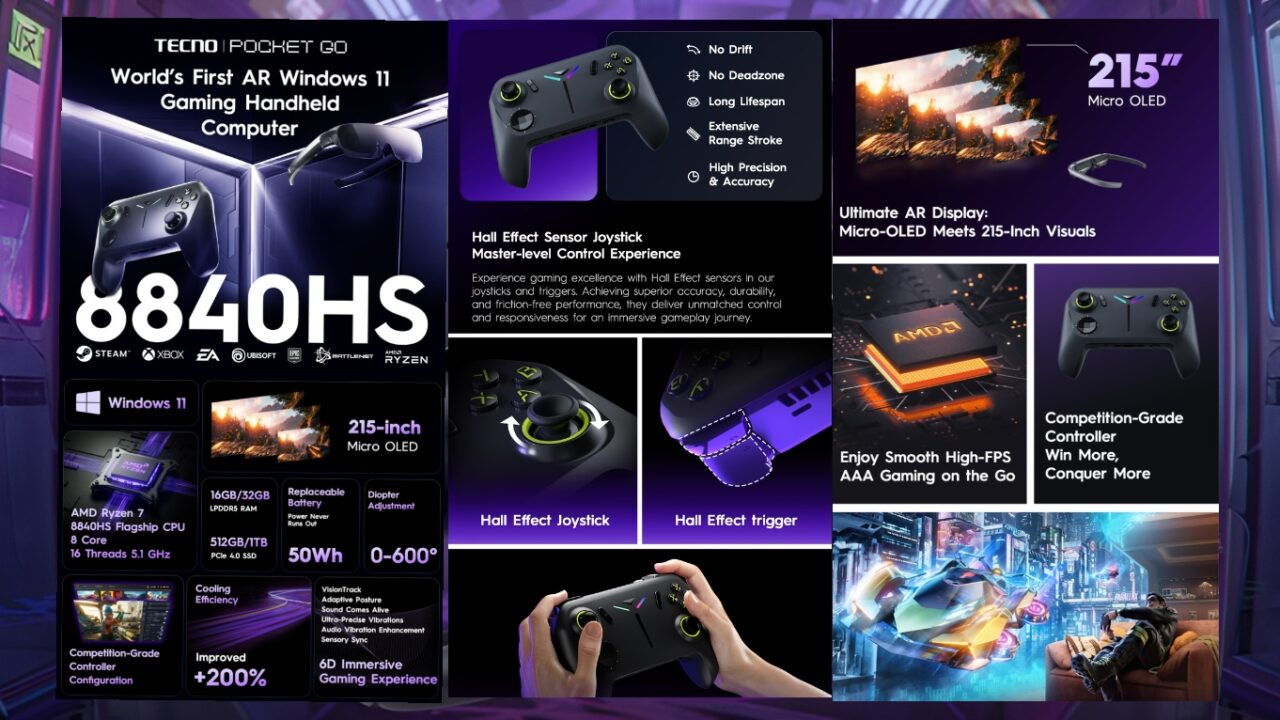 Tecno Pocket Go, the handheld console that breaks habits, is on the
