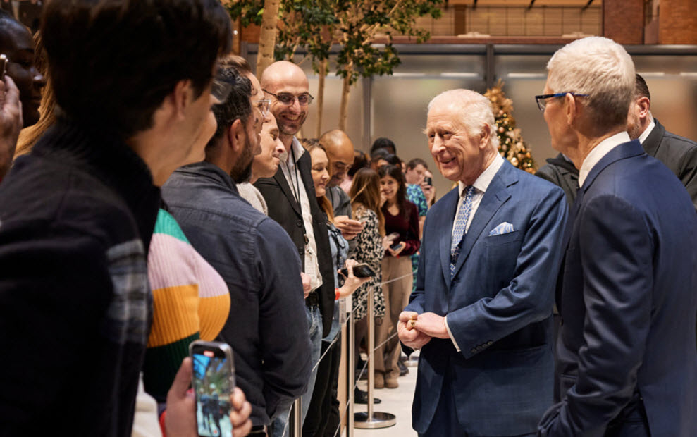 King Charles III Visits Apple!