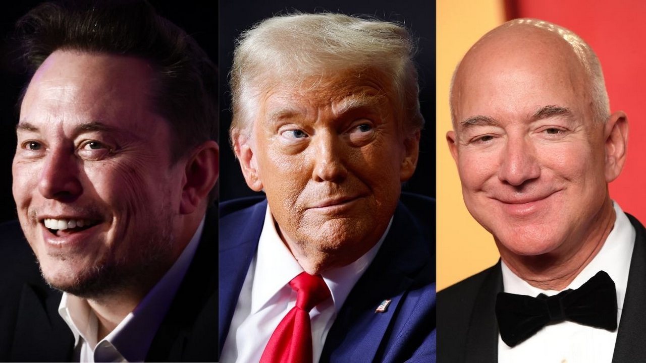 The crazy trio: Donald Trump, Elon Musk, and Jeff Bezos dine together!