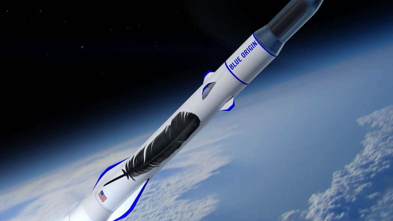 Blue Origin rocket prepares for launch