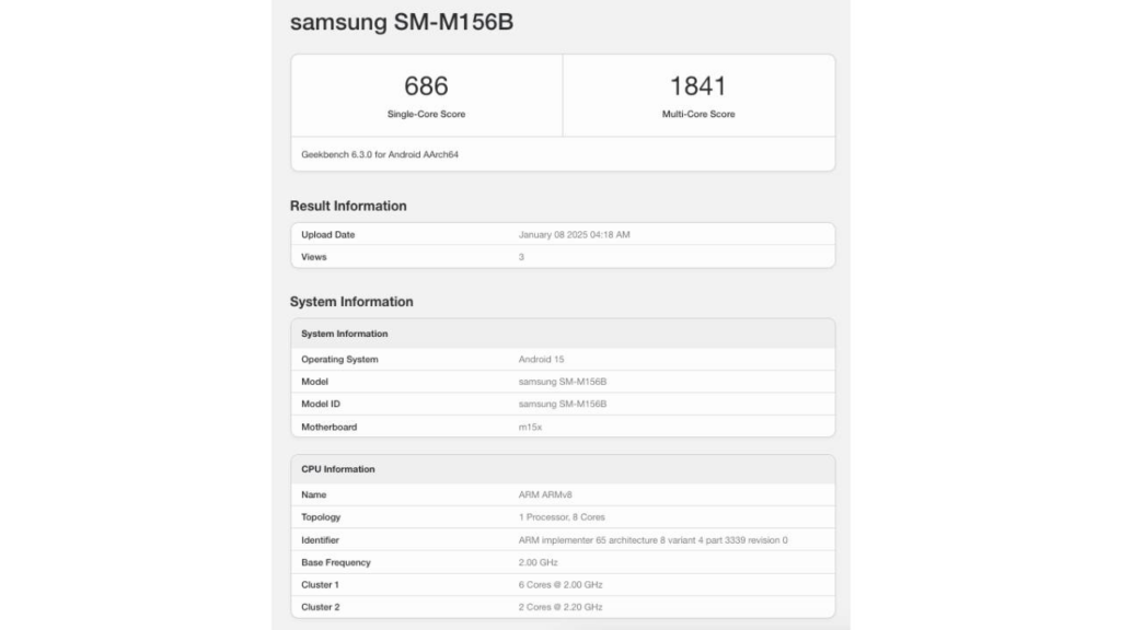 One UI 7 Testing Begins for Samsung Galaxy M15