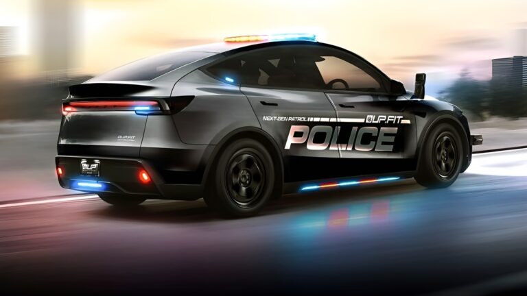 tesla model y police
