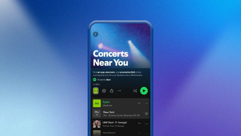 Spotify brings live music to its users