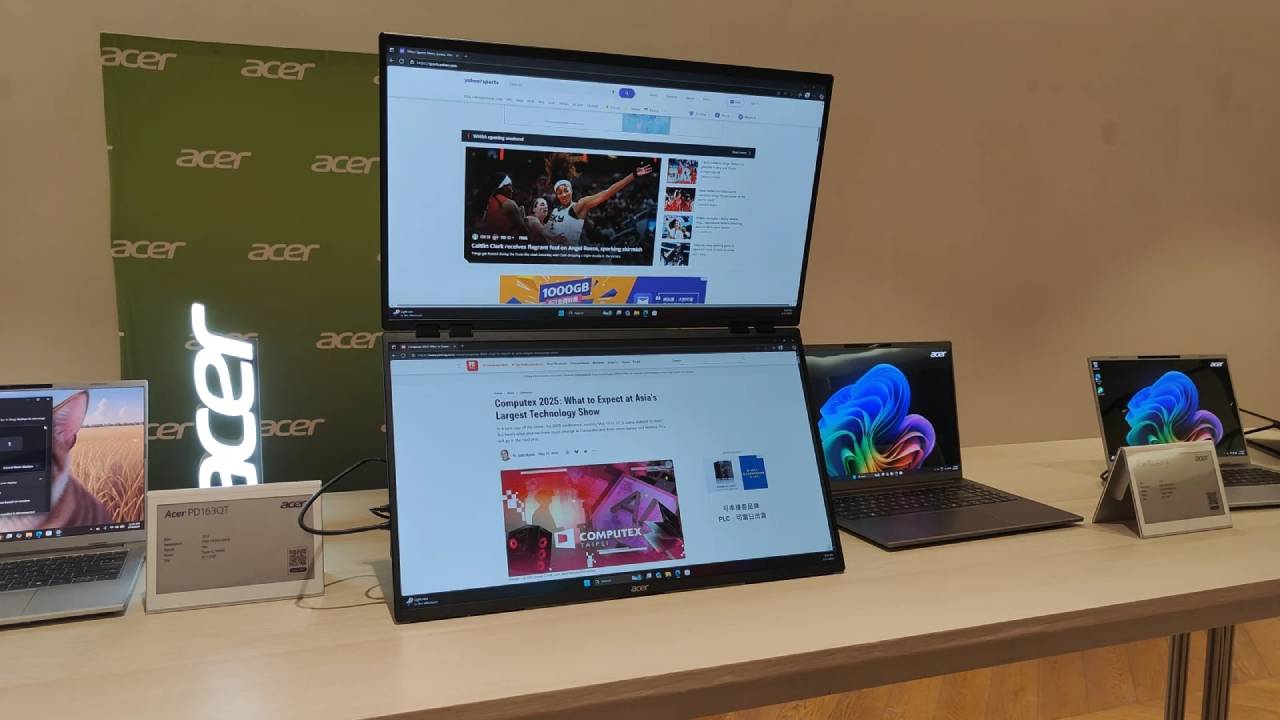 Acer introduced its portable monitors at Computex 2025!
