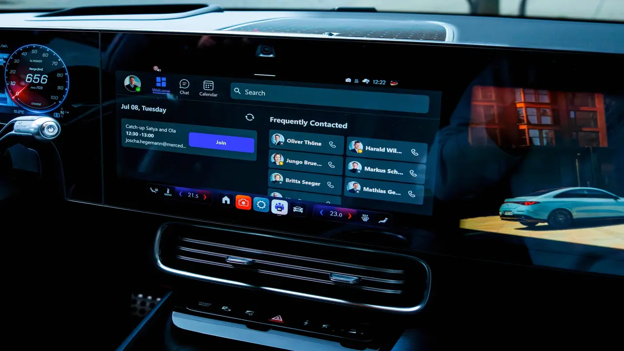Mercedes is getting video conferencing features