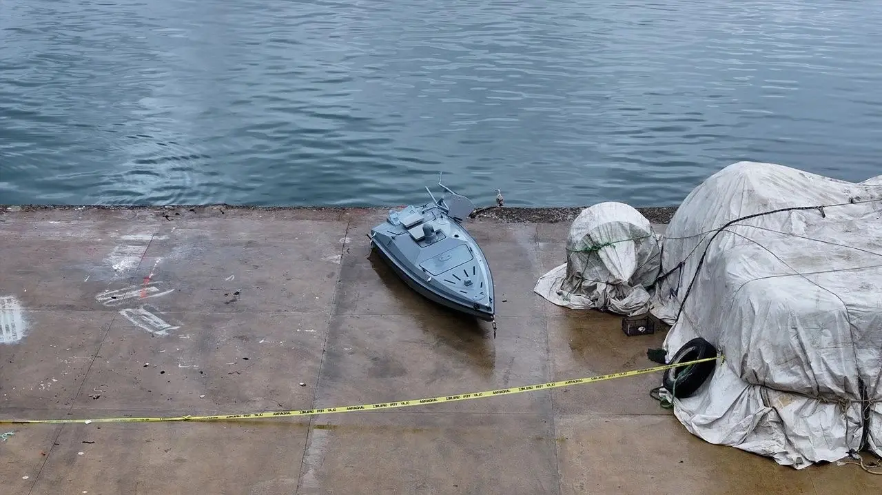 Fishermen from Trabzon caught a Ukrainian drone