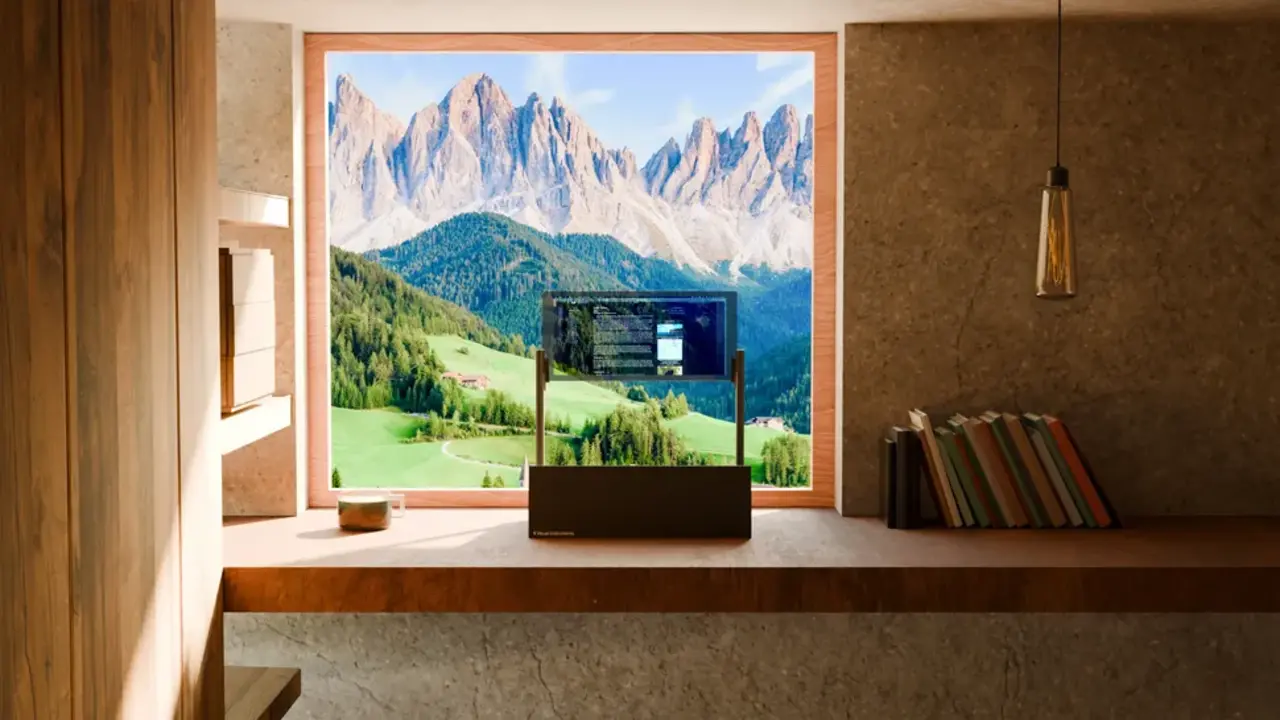 Transparent monitor unveiled