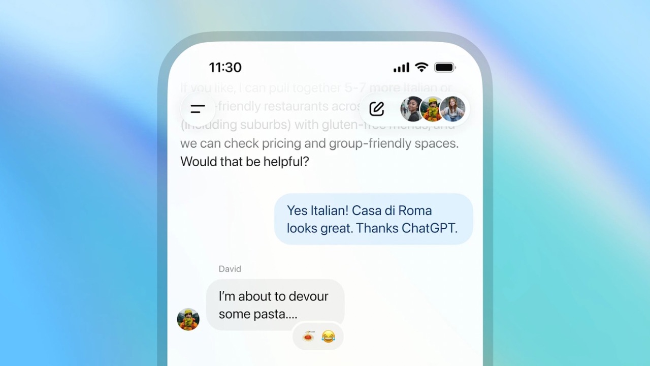 ChatGPT is testing group chats!