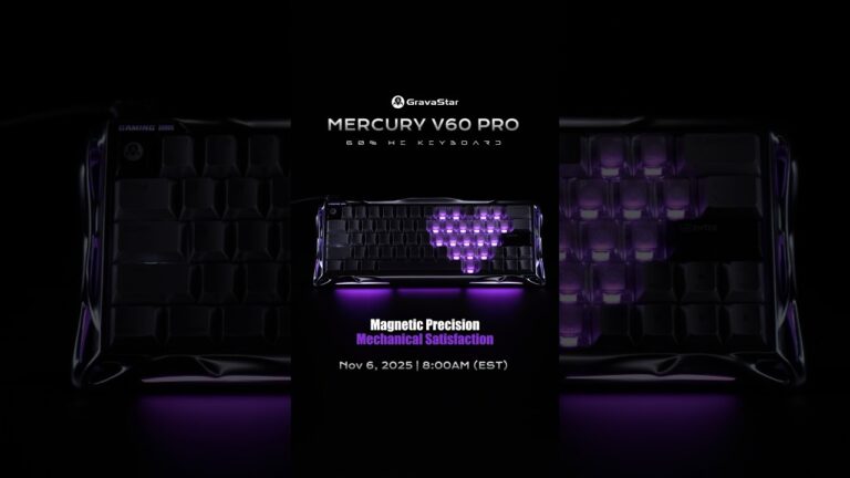 Gravastar V60 Pro brings sci-fi flair and UFO switches to 60% gaming ...