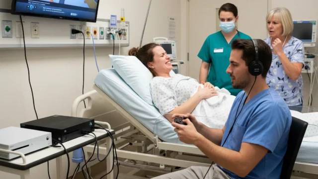 Dad Playing Xbox in Delivery Room Divides Social Media