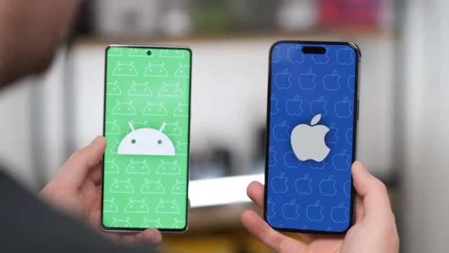 Which is used more, Android or iOS?
