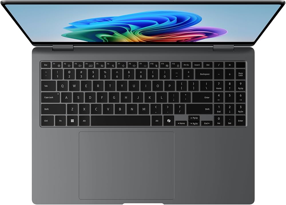 Close-up of the Galaxy Book 6 screen