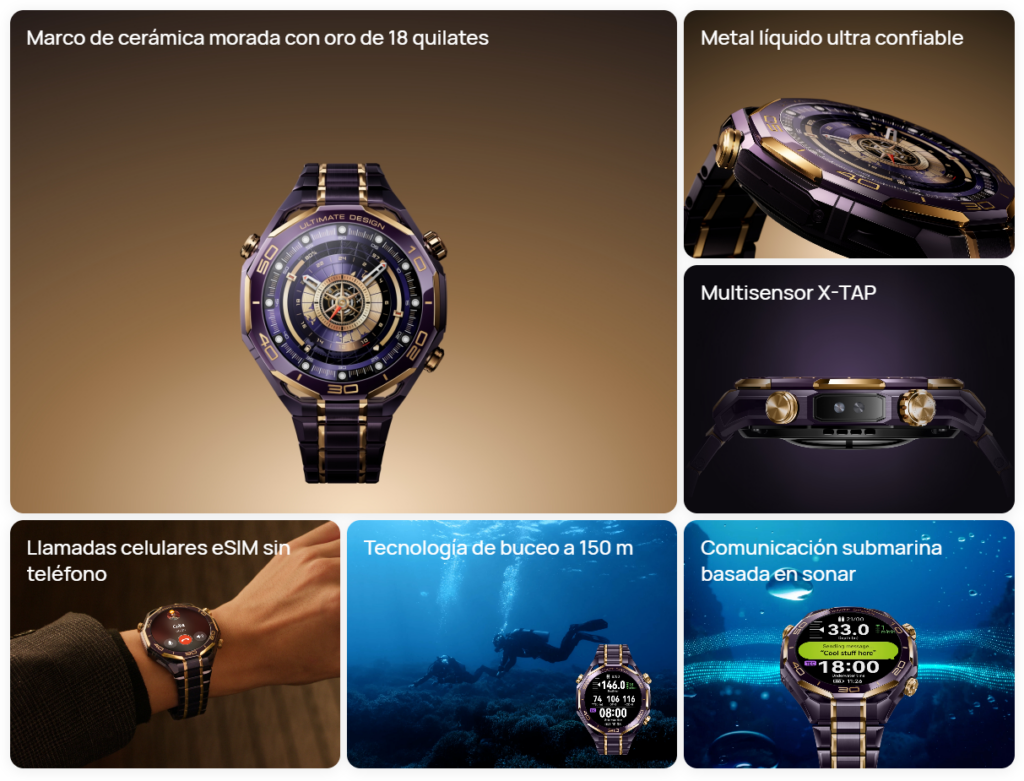 Huawei Watch Ultimate Design Royal Gold health features