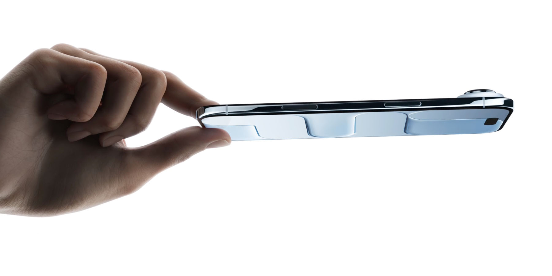 Modified iPhone Air with a SIM card slot