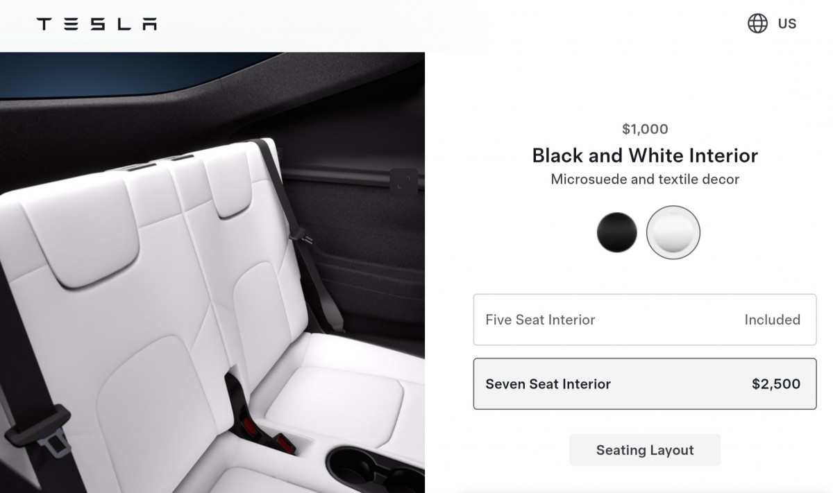2026 Tesla Model Y third-row seats
