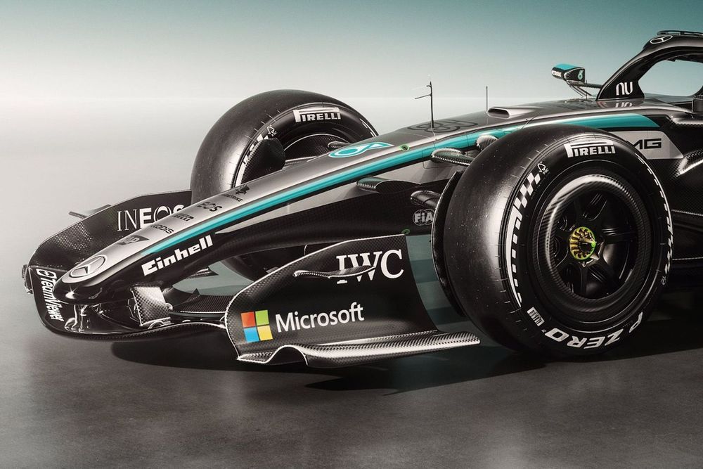 Microsoft branding on a Formula 1 car