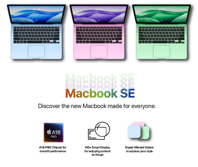 Colorful options for the new budget MacBook