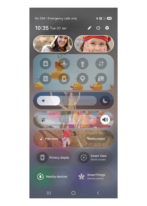 Illustration of how the Privacy Display on the Galaxy S26 Ultra will work