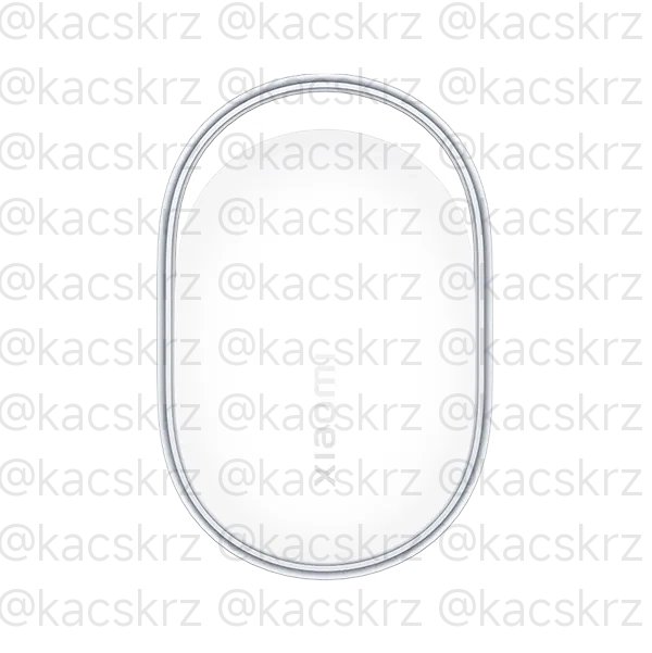 Leaked schematic of the new Xiaomi smart tracker design.