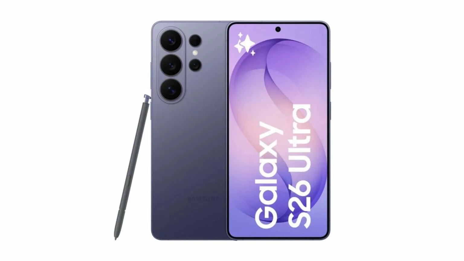 Close-up of the Galaxy S26 Ultra camera design