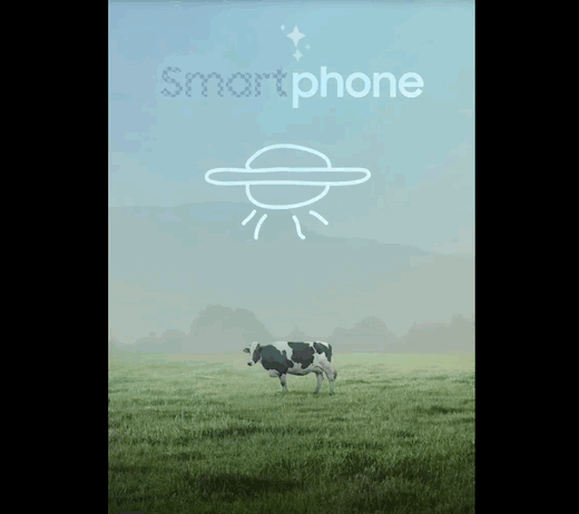 Galaxy S26 AI completing missing objects in a photo.