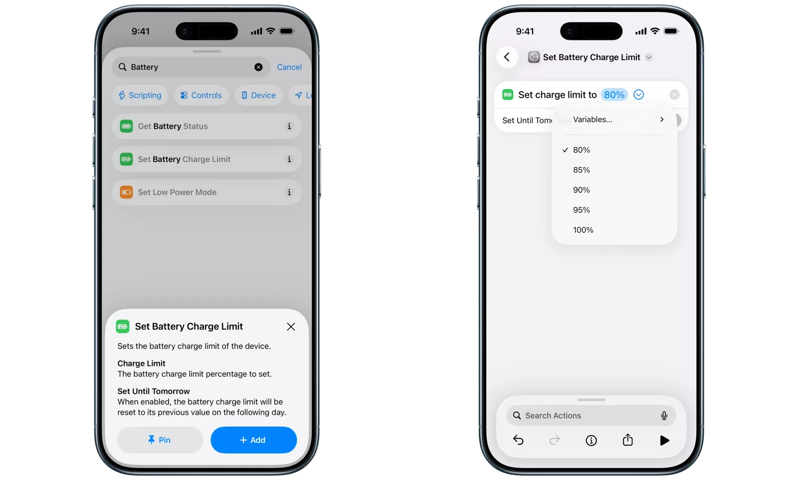 MacBook battery health settings in macOS Tahoe
