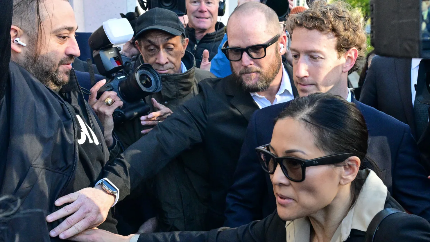 Mark Zuckerberg in a suit, related to the Meta lawsuit news.