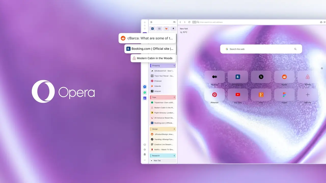 Opera One Introduces Vertical Tabs to Simplify Browser Management