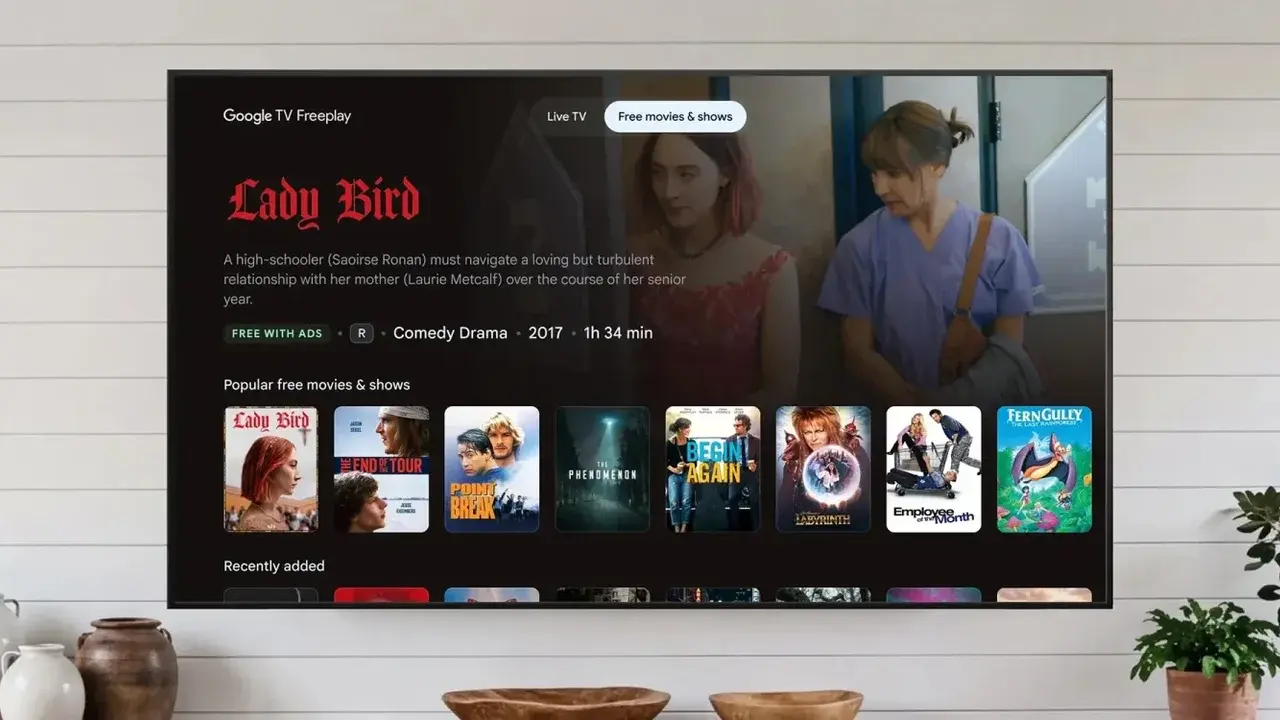 Google TV Offers Over 10,000 Free Movies and Shows