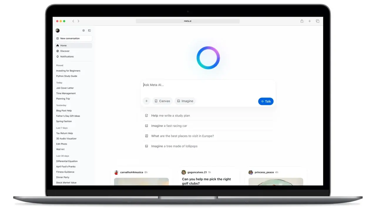 Meta Launches New Meta AI App for Mac Users