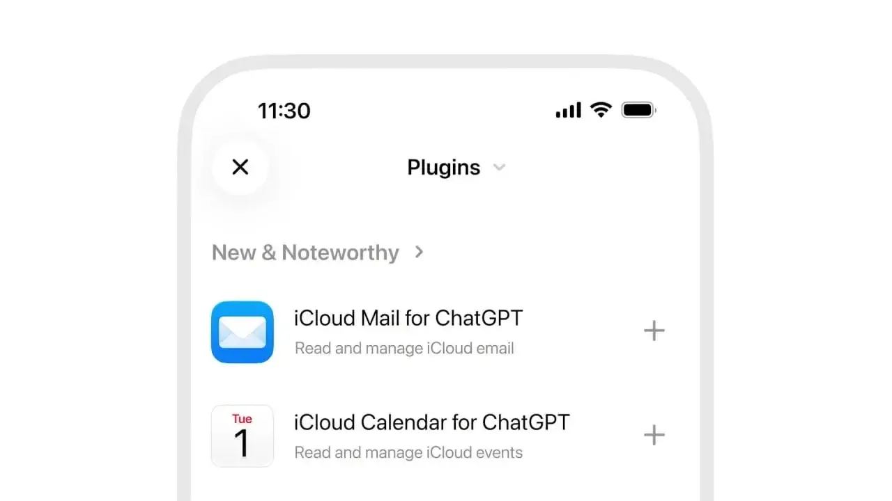 ChatGPT Integrates iCloud Calendar and Email Support
