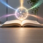 OpenAI Model Spec update concept image: glowing AI network sphere above an open rulebook