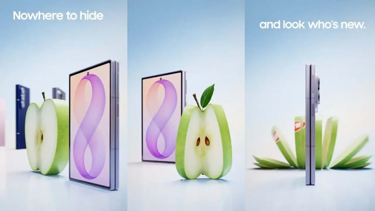 Samsung Mocks iPhone Duo as Foldable Rivalry Intensifies
