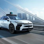Waymo Toyota robotaxi: autonomous Toyota bZ4X with Waymo sensor dome